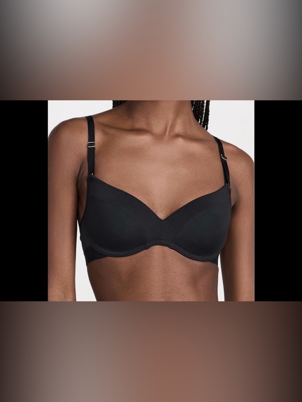 NWT Lively The All Day No-Wire Black Push Up Bra